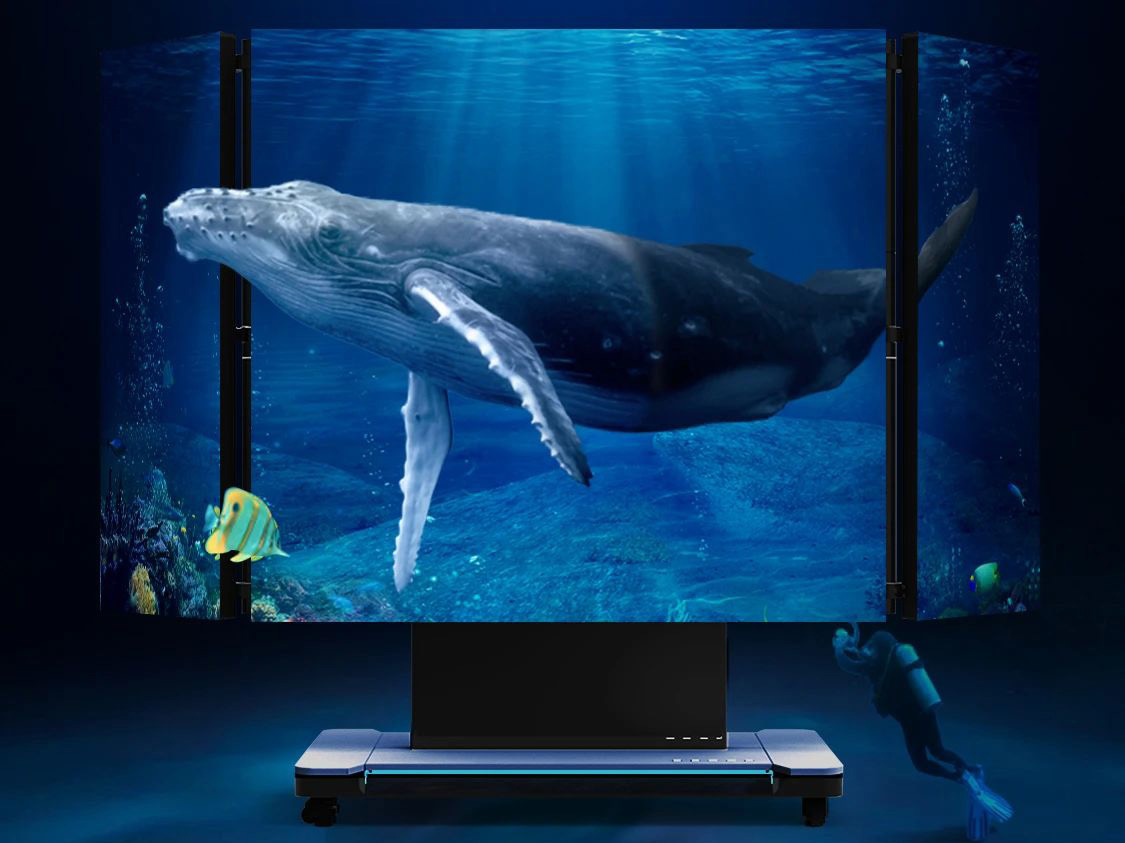 尊龙凯时全新一代3D折叠屏首秀北京教育装备展，，，，，开启智慧教育多维交互时代